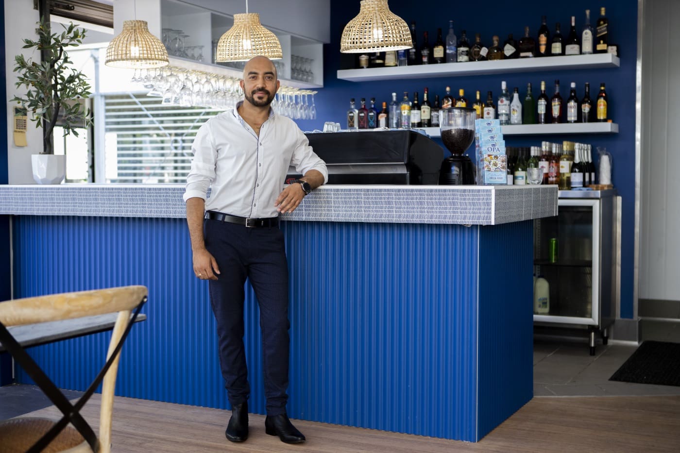 Sheraz at the bar